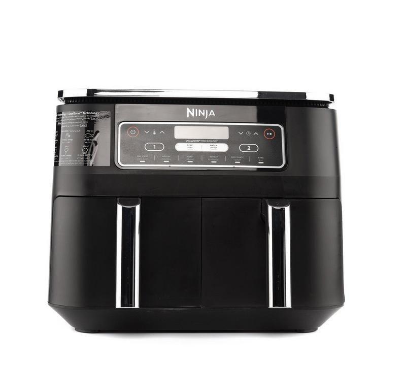 Ninja Foodi FlexDrawer Dual Zone Hot Air Fryer, Airfryer with 10.4  Compartments and Removable Separator, Non-Stick Coating, Dishwasher Safe  Basket, 7-in-1, Black & Copper, AF500EUCP : : Home & Kitchen