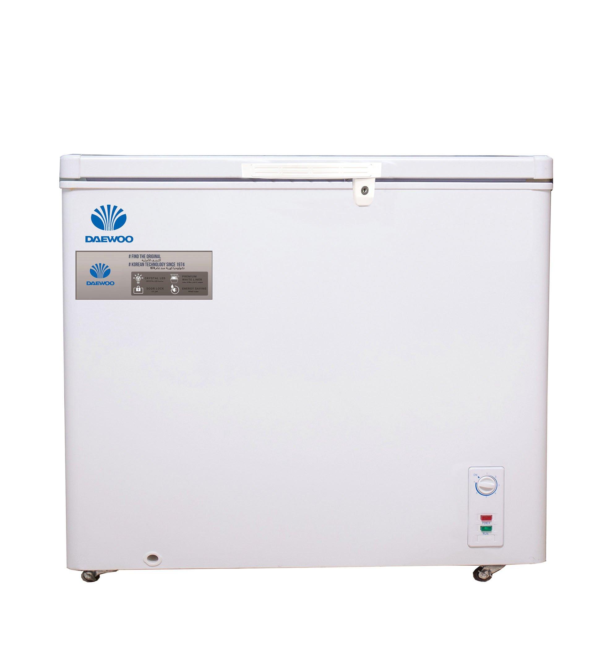 Daewoo 222 Ltrs Chest Freezer, 215 Lts Net Capacity, Manual Frost