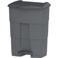 Cosmoplast, Step On Waste Bin 70 Liters, Grey
