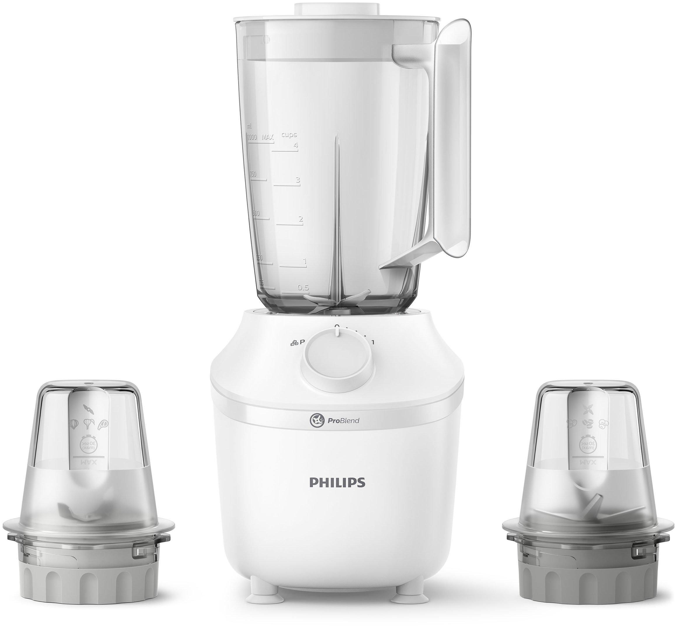 Buy Philips 3000 Series Blender, ProBlend System, 450W, 1.9L, White in Saudi Arabia