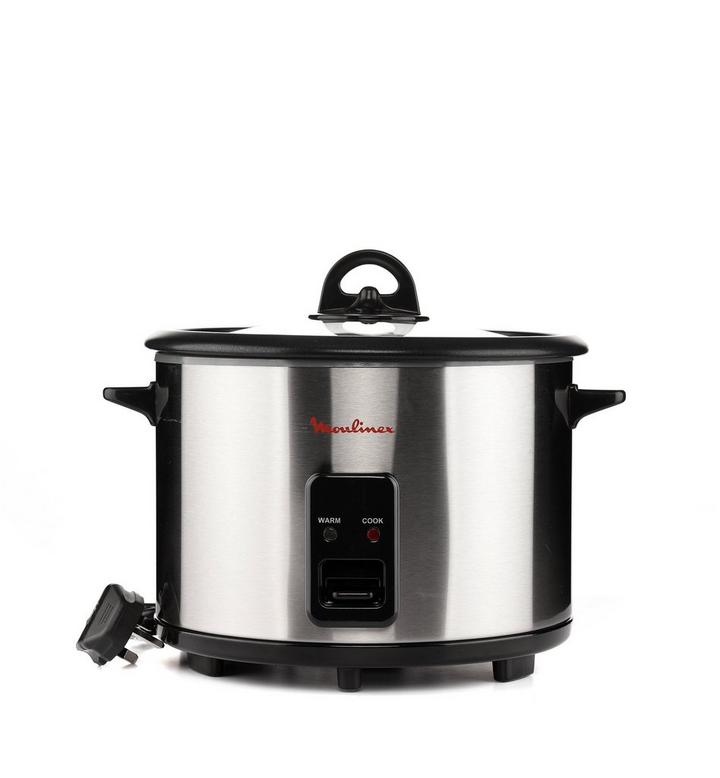 Moulinex Easycook Rice Cooker, 1.8L, 700W, Silver/Black