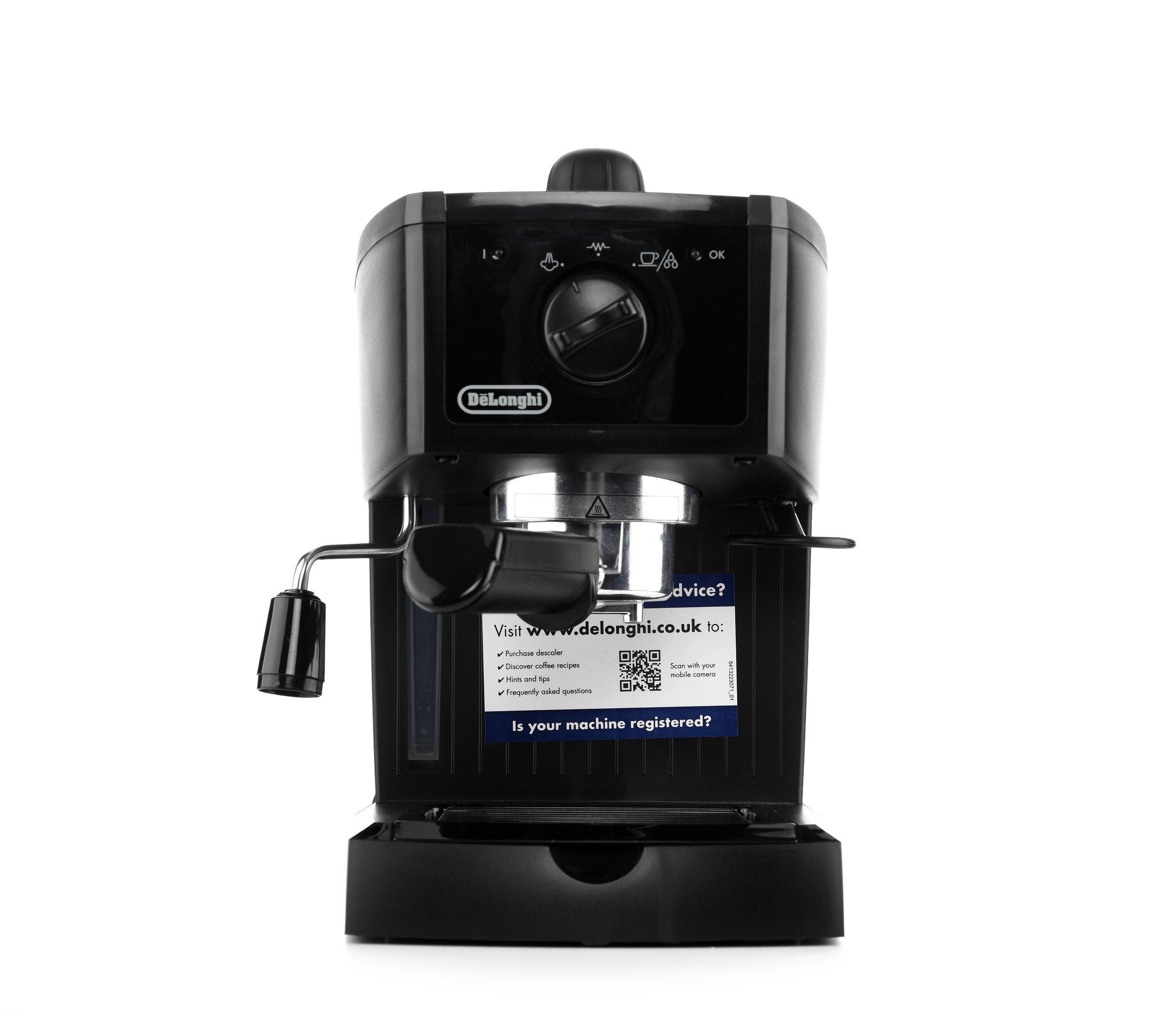 Delonghi Pump Espresso Coffee Machine 1100W 1.0L Black eXtra