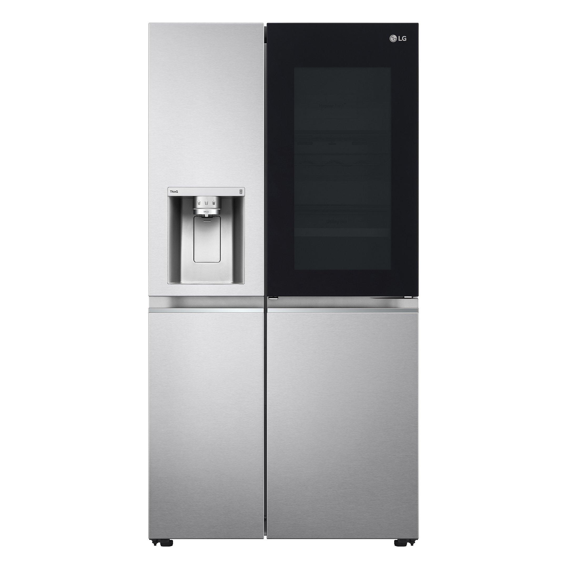 LG Side by Side Refrigerator, 21.7 Cu.Ft,Wifi, Water Dispense,Platinum