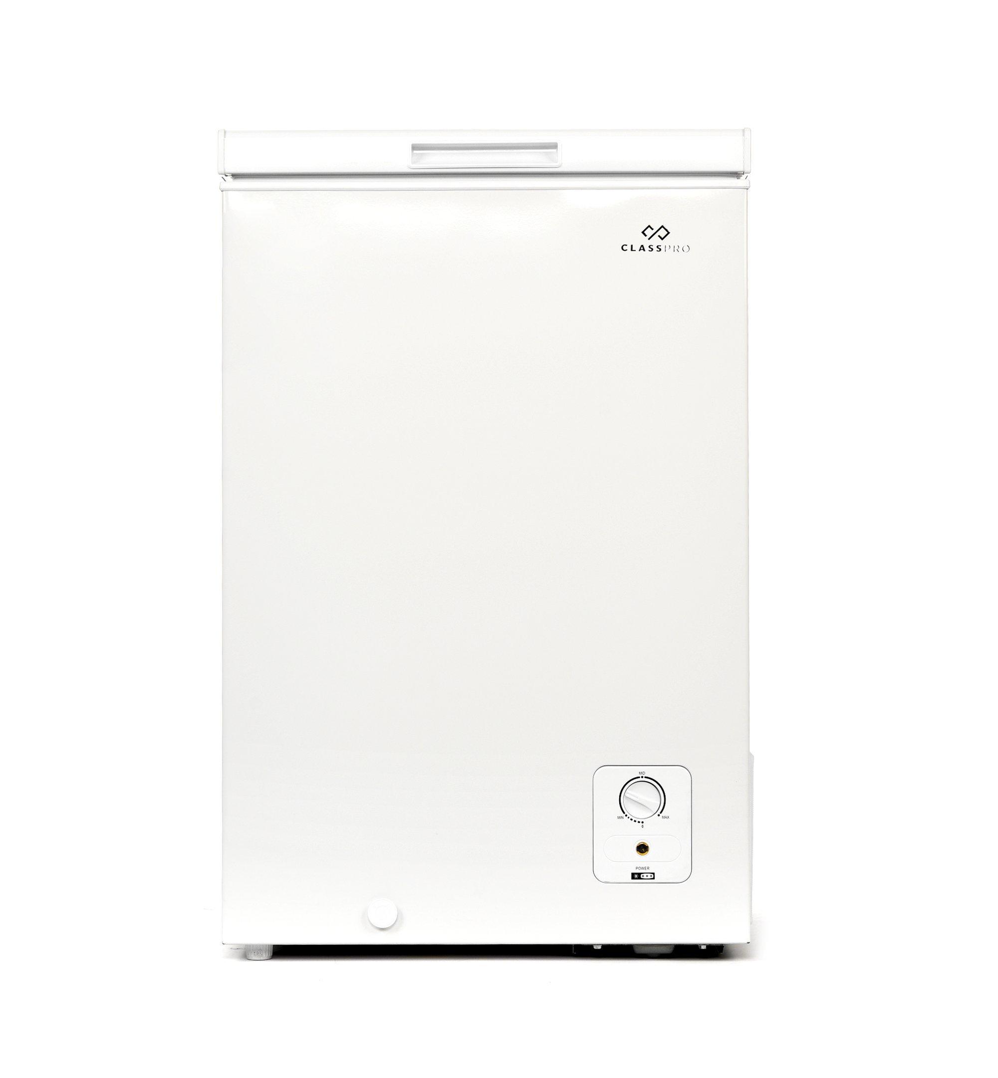 Buy Classpro Chest Freezer, Net Capacity 95L, R600a, White in Saudi Arabia