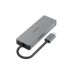 Hama 200105 USB-C Hub, 4 Ports, USB 3.2 Gen 2, 10 Gbps, Grey