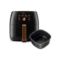 Philips Premium AirFryer XXL, 1.4Kg/7.3L, 2050-2225W, Black with Copper