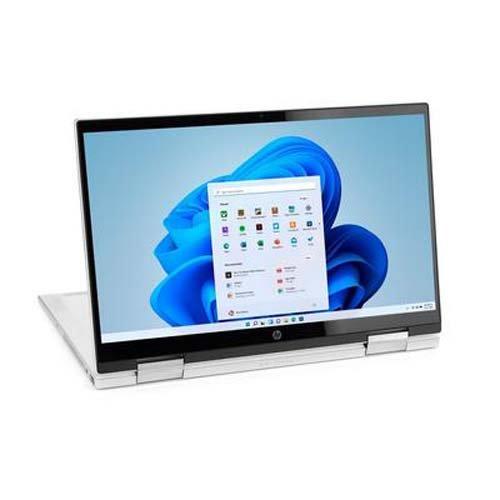 hp pavilion x360 intel pentium-gold 128gb 14 inch touch natural silver