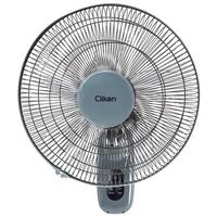 Clikon 16-Inch Electric Wall Fan With Remote Control, 45W, Grey