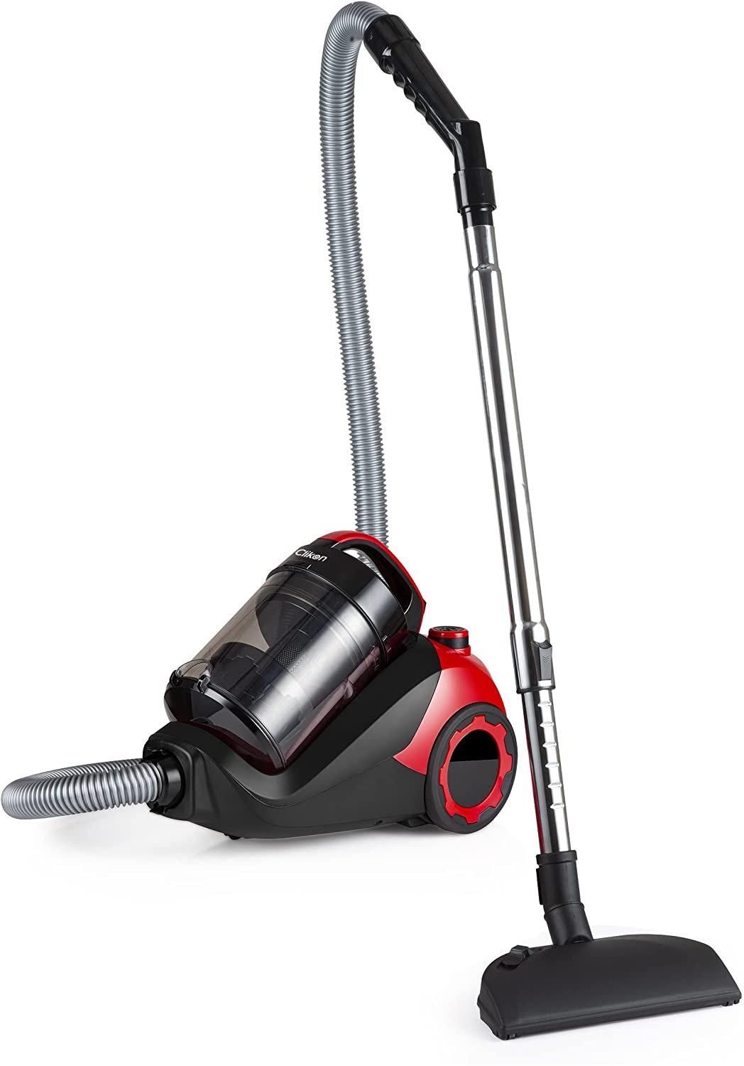 Clikon Vacuum Cleaner Dry Bagless 2000W, 2.5L, Red/Black - eXtra Bahrain