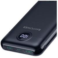 RavPower 20000mAh Power Bank, 20Watts, Fast Charging, Black