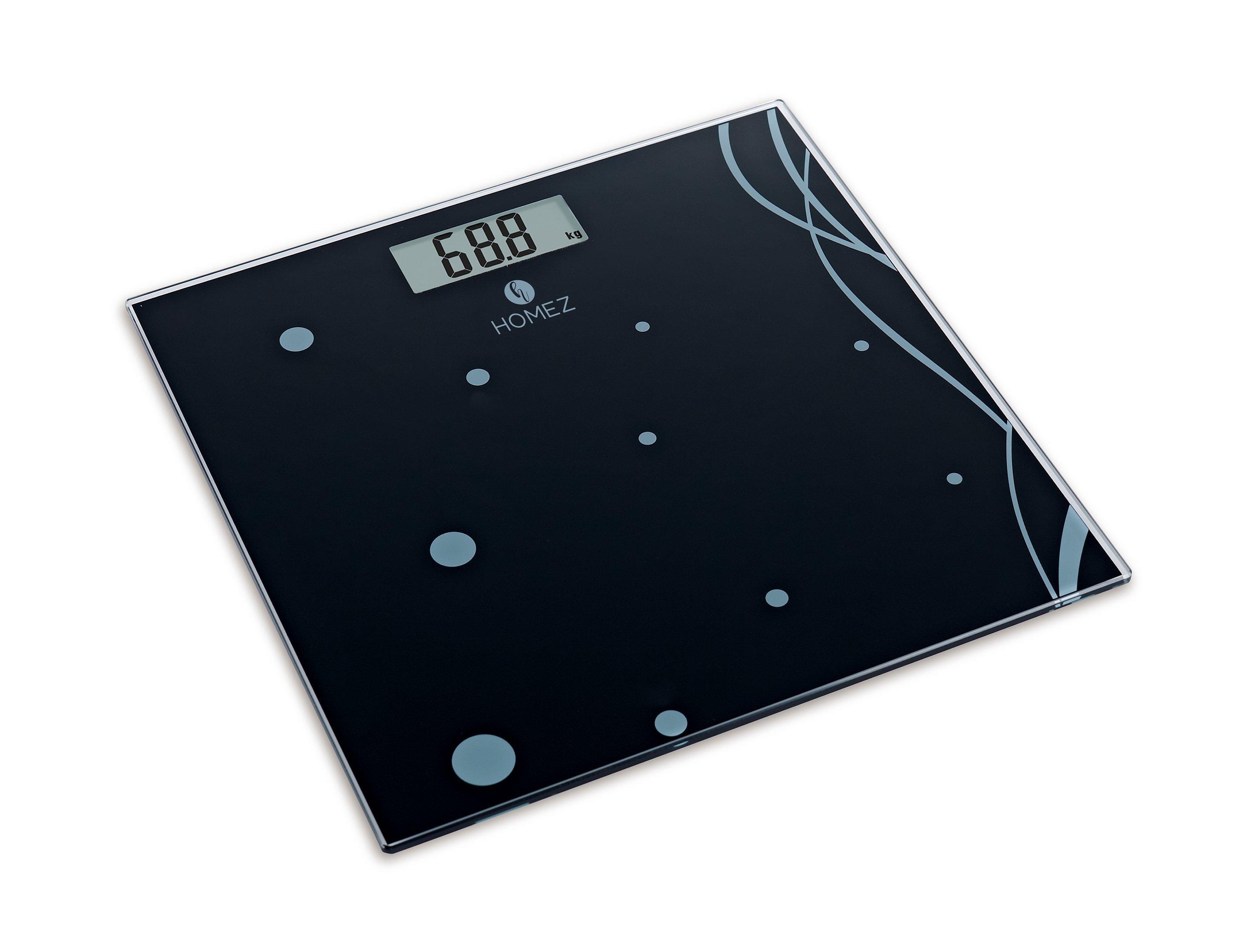 Homez Glass Electronic Personal Scale, Max Weight 150Kg eXtra