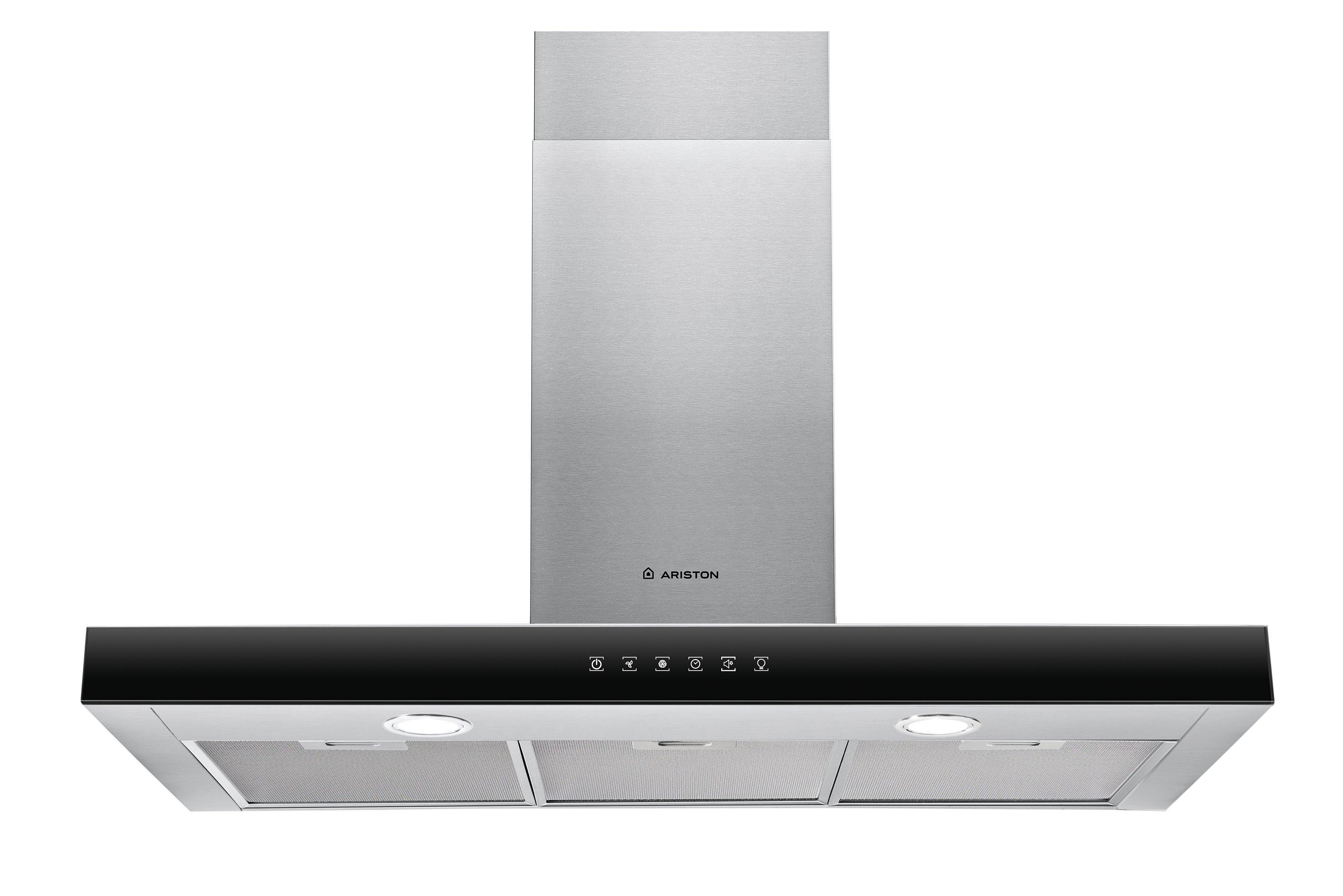 Ariston Built in Cooker Hood, 90cm, Extraction Rate 735 m3/h,Stainless ...