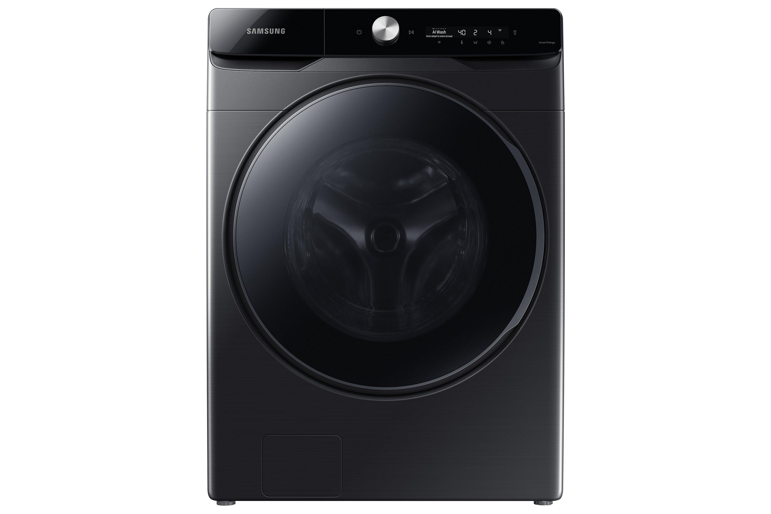 Buy Samsung Front Load Washer 21KG, Hygiene Steam, WIFI, 1100 rpm, Black in Saudi Arabia