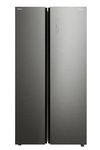 Panasonic Side by Side Refrigerator, 18 Cu.ft,/510Ltrs, INVERTER, Glass Door Dark Grey