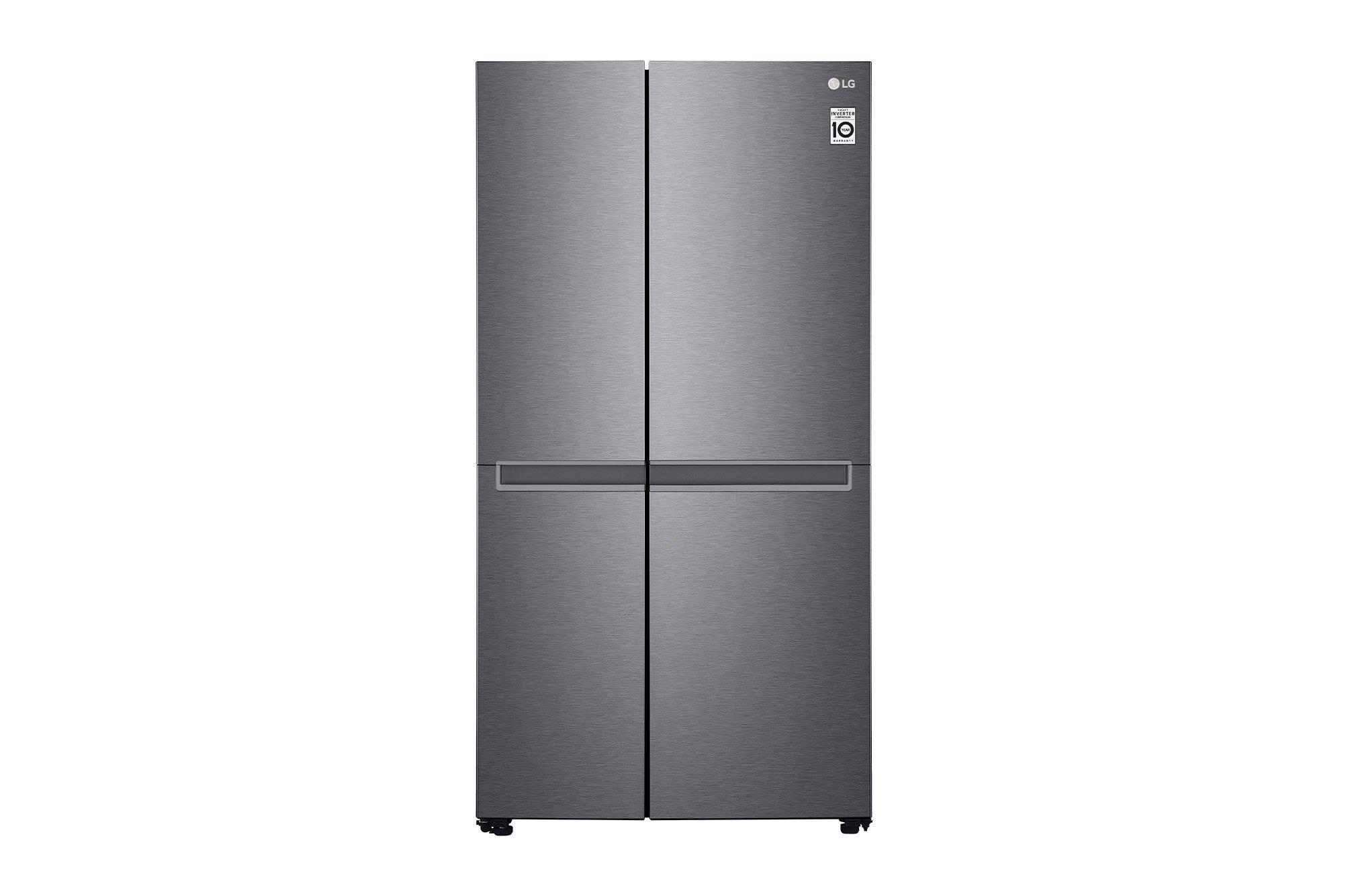 Buy LG SBS Refrigerator 14.6Cu.ft, Freezer 8.1Cu.ft, Inverter Compressor, Dark Graphite in Saudi Arabia