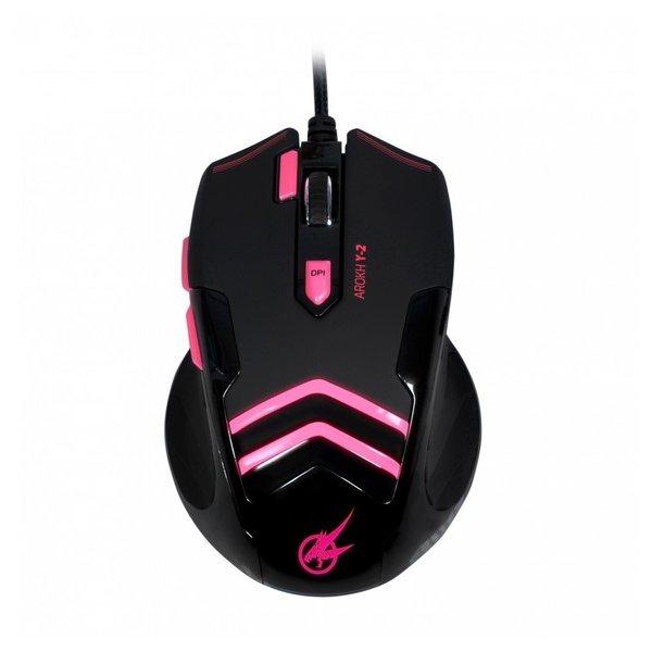 Port Wired Gaming Mouse, Black & Pink eXtra Oman