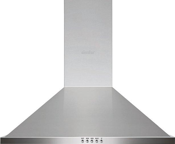 Simfer 60cm Decorative Chimney Cooker Hood 500m3/h 140W Inox