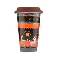 Delonghi Hand made, Double-wall Ceramic Mug, 300ml