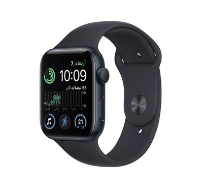Buy Apple Watch SE 2nd Gen GPS 44mm Midnight  Case with Midnight Sport Band in Saudi Arabia