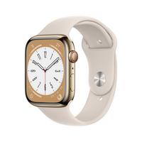 Apple Watch Series 8 GPS + Cellular 45mm Gold  Case with Starlight Sport Band