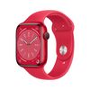 Apple Watch Series 8 GPS 45mm RED  Case with RED Sport Band