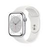 Apple Watch Series 8 GPS 41mm Silver  Case with White Sport Band