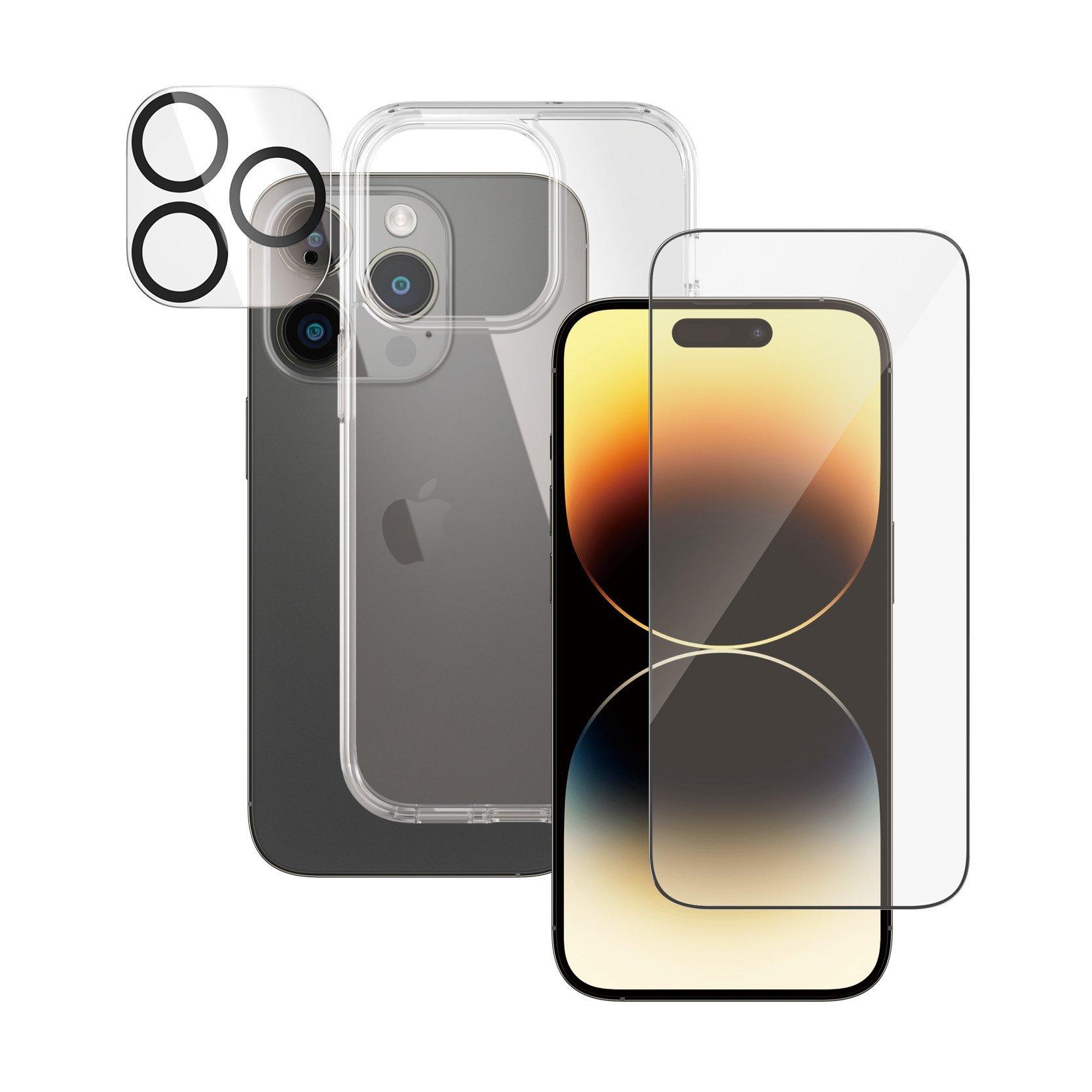 PanzerGlass iPhone 14 Pro Bundle Clear (Screen Protector + Camera Lense