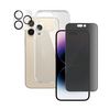 PanzerGlass iPhone 14  Pro Max Bundle Privacy (Screen Protector + Camera Lense + Hard Case),Clear