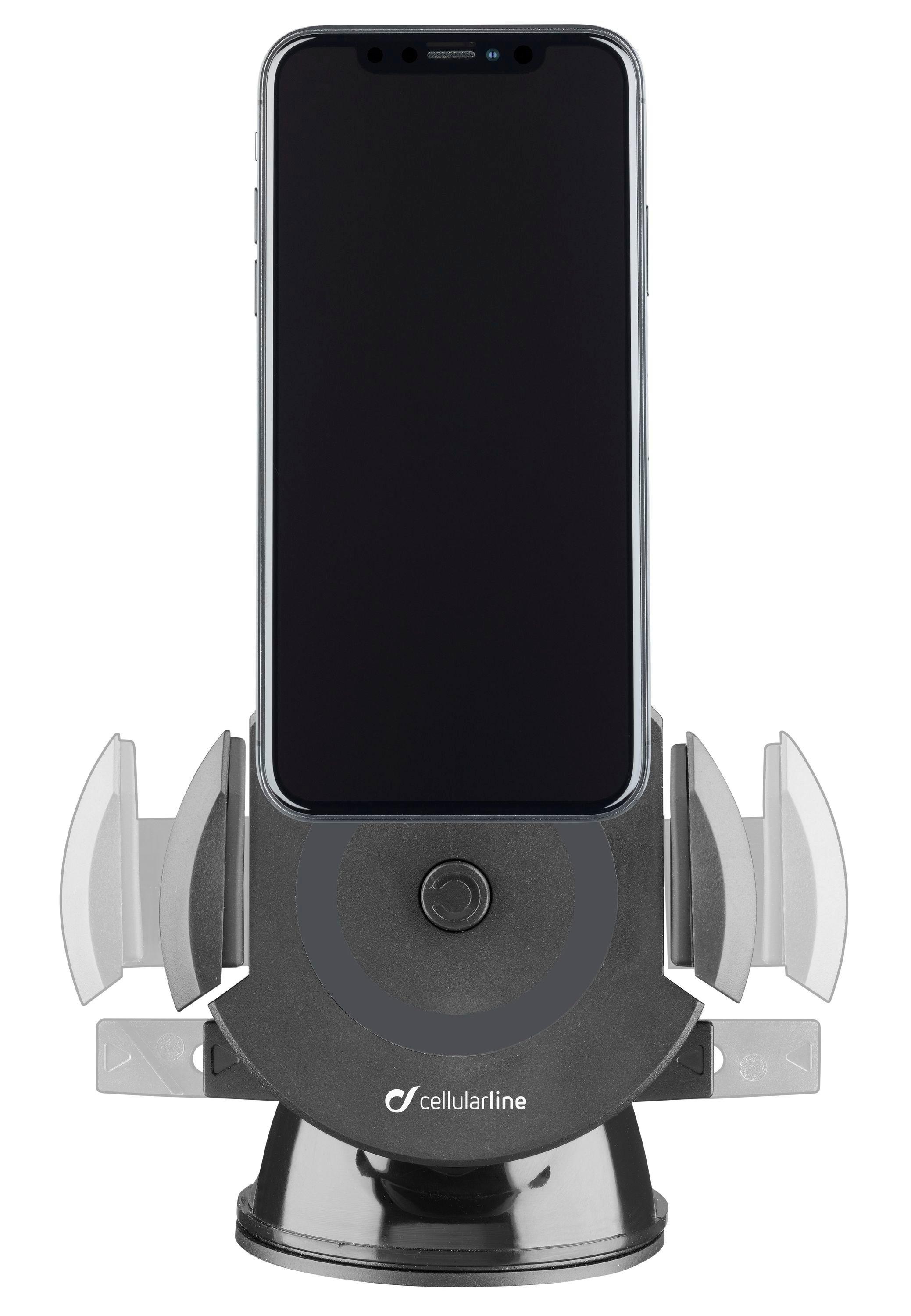 Cellularline SPINAIR Wireless Mobile Car Charging Holder, Black eXtra