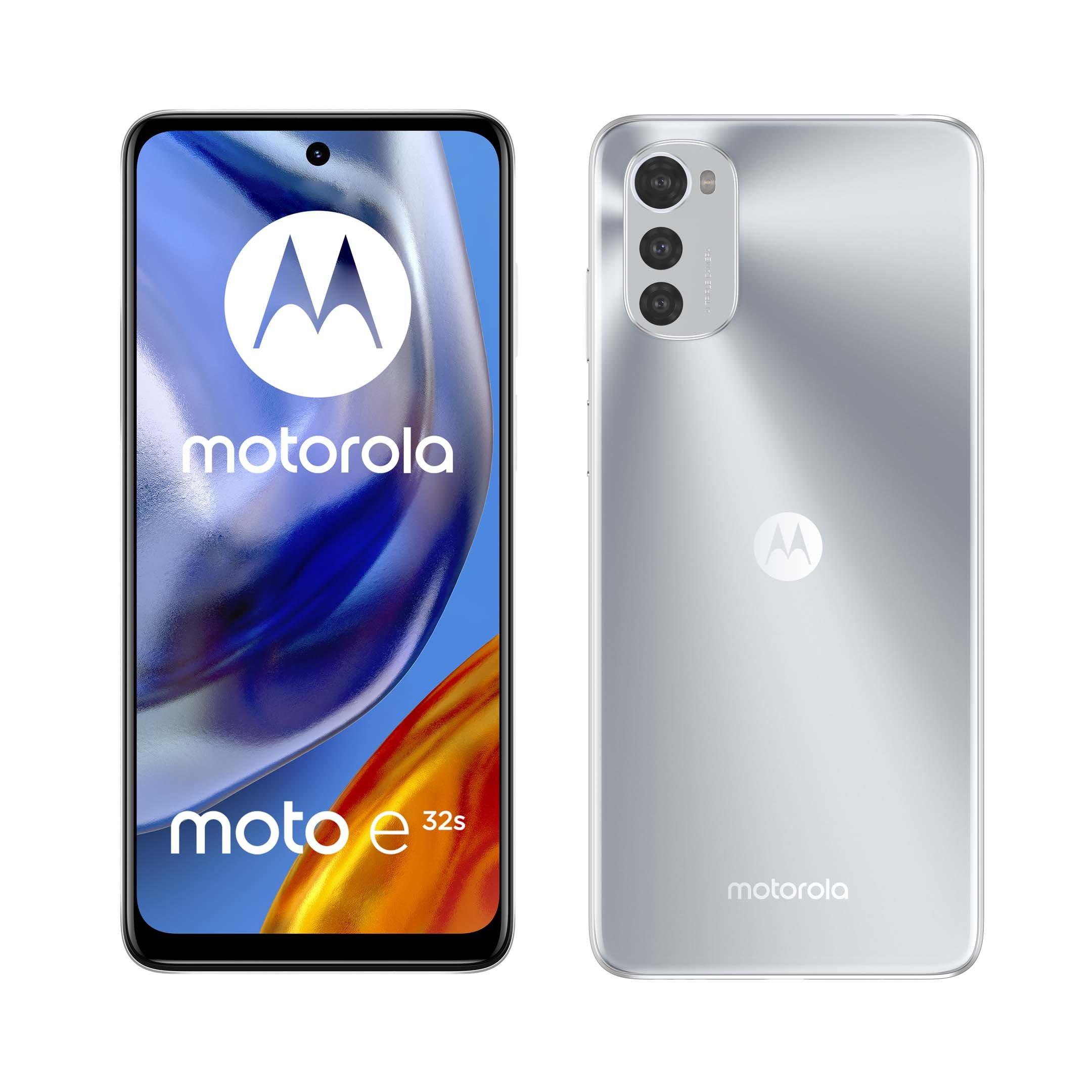 Motorola E32s, 4G, 64GB, Misty Silver - eXtra Oman