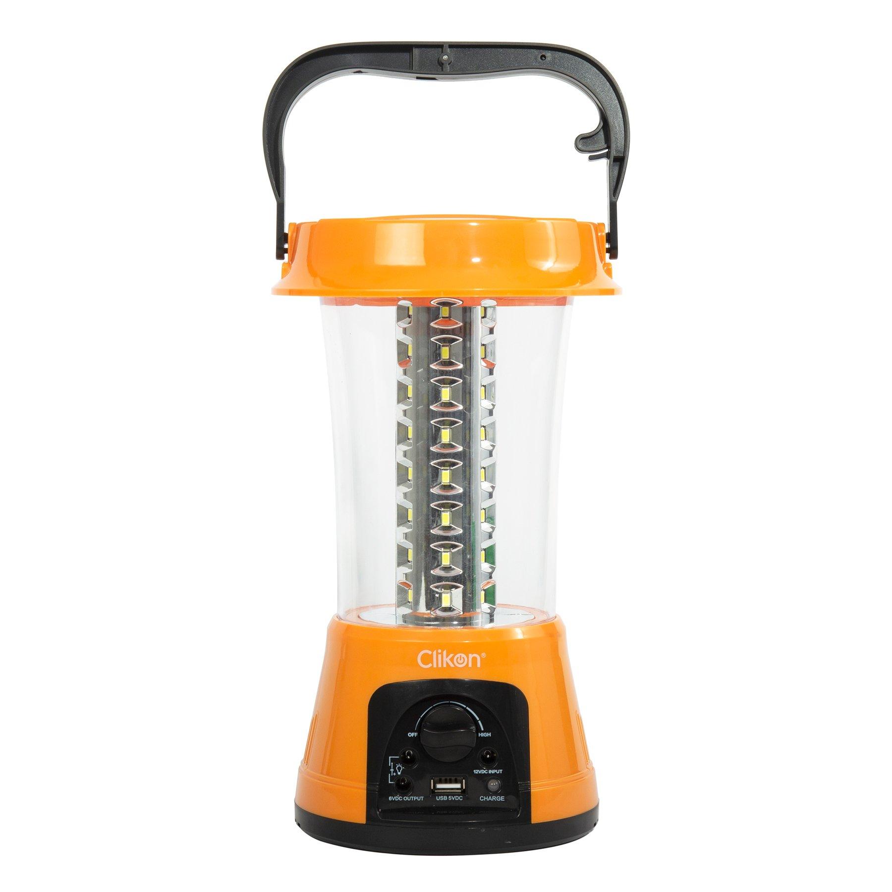 Clikon Rechargeable LED Emergency Camping Lantern With USB Port 4000mAh