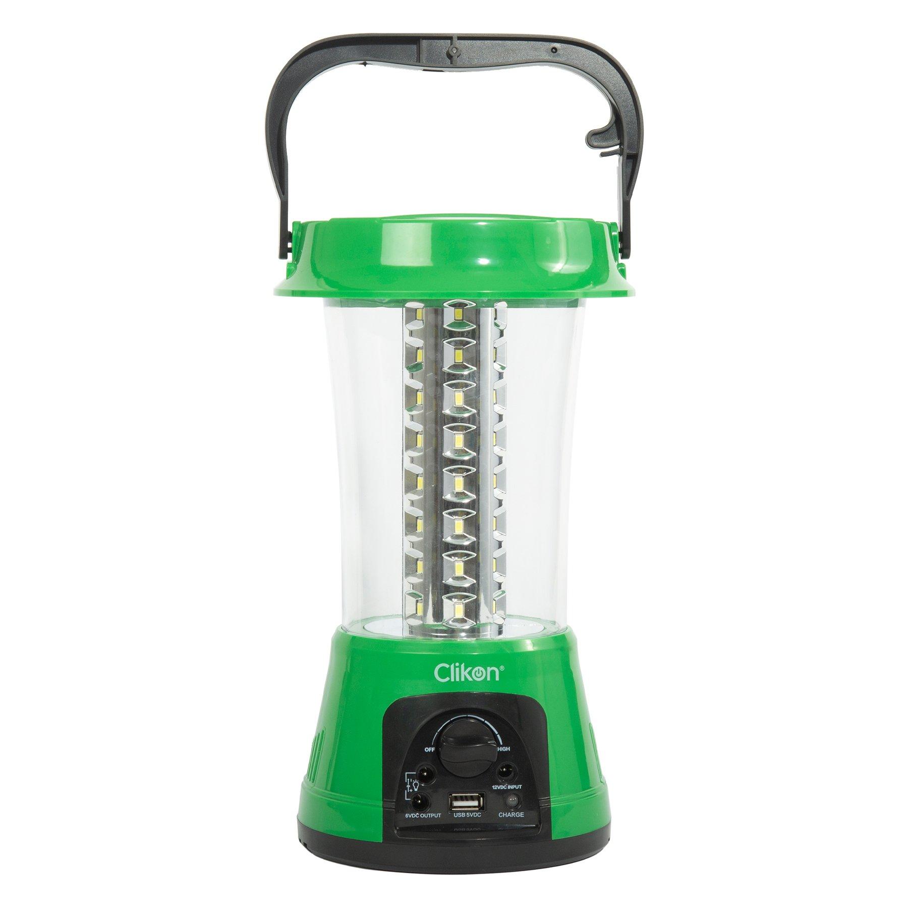 Clikon Rechargeable LED Emergency Camping Lantern With USB Port 4000mAh