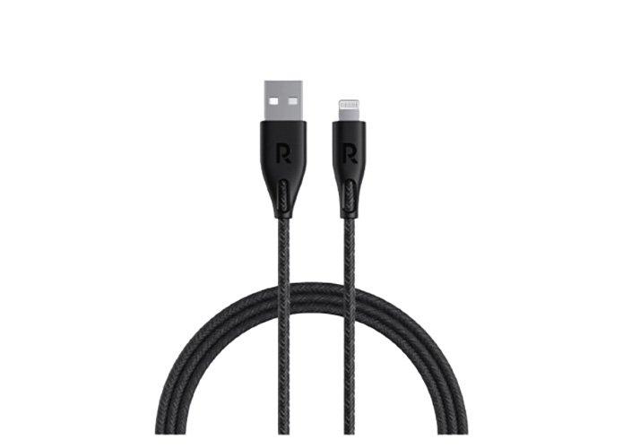 RavPower USB-A to Lightning Cable, Nylon Material, 3M, Black - eXtra Oman
