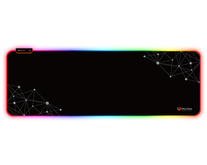 Meetion Large Gaming PC Keyboard Mousepad With RGB Backlit Black