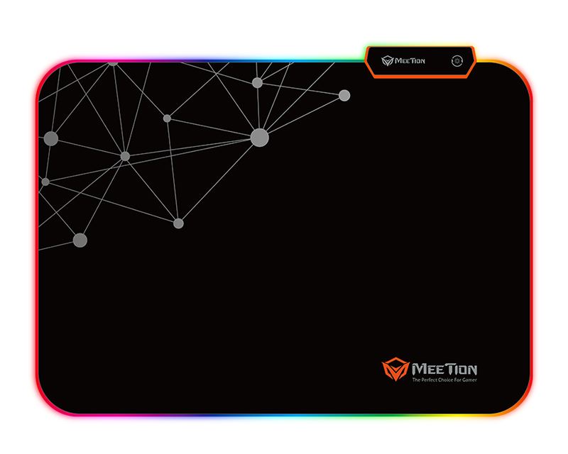 Meetion Gaming PC Mousepad With RGB Backlit Black