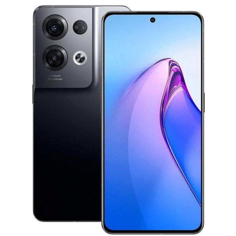 OPPO Reno 8 Pro, 5G, 256GB, Glazed Black - eXtra Bahrain