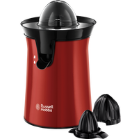 Russell Hobbs Classic Citrus Press, Stainless Steel Body, 60W, Red