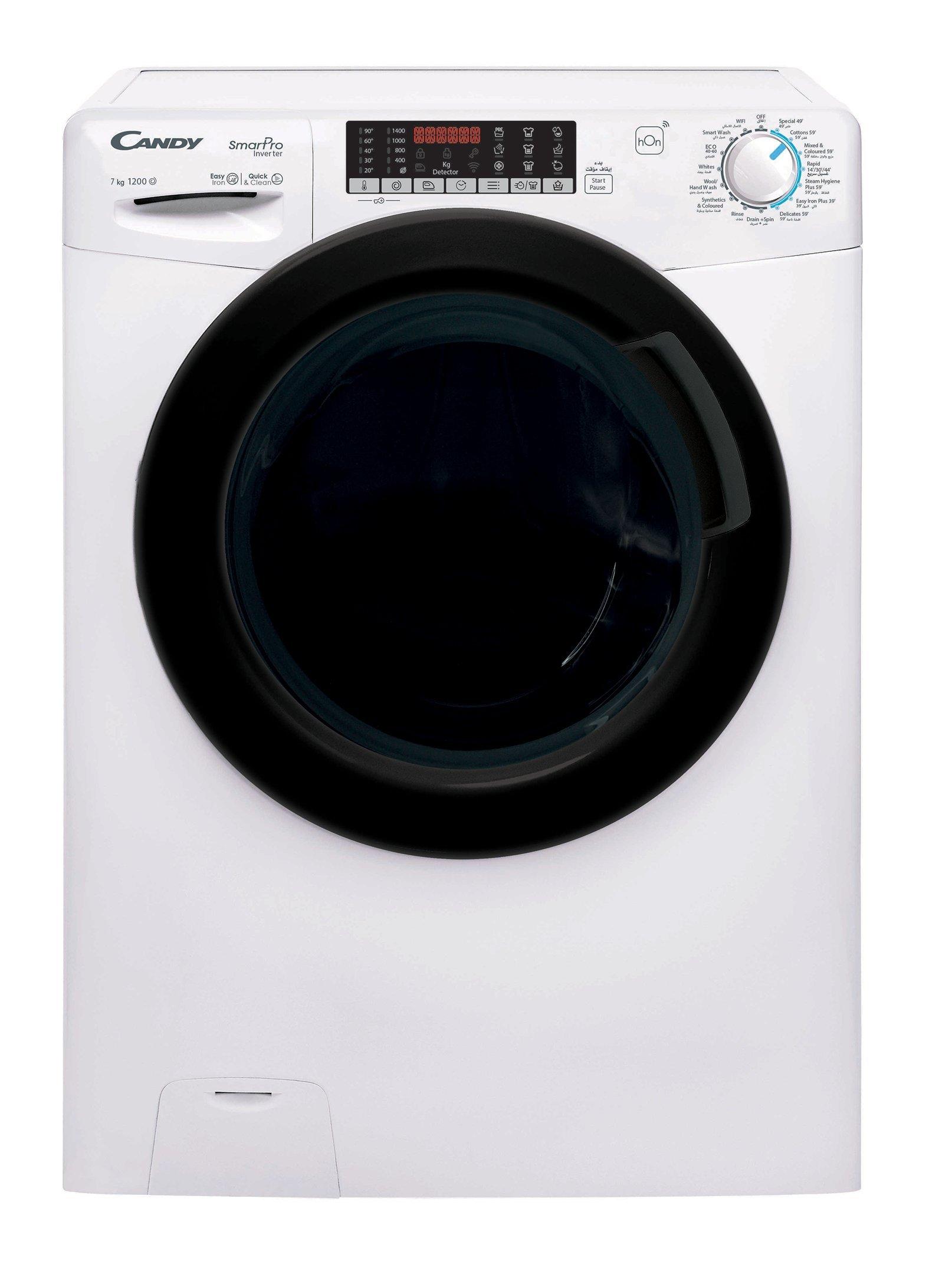Candy 7.0KG Smart Washing Machine Front Load, WiFi Inverter, White