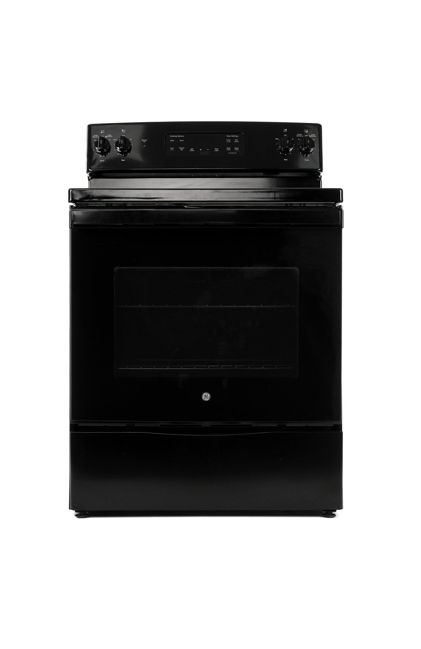 ge black stove top