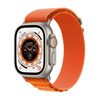Apple Watch Ultra GPS + Cellular, 49MM  Case with Orange Alpine Loop - Small