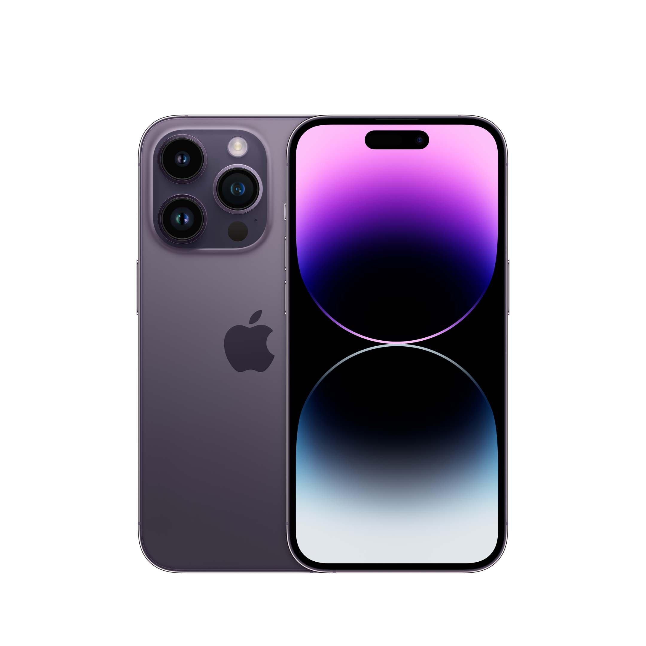 Apple iPhone 14 Pro, 5G, 128GB, Deep Purple - eXtra Oman
