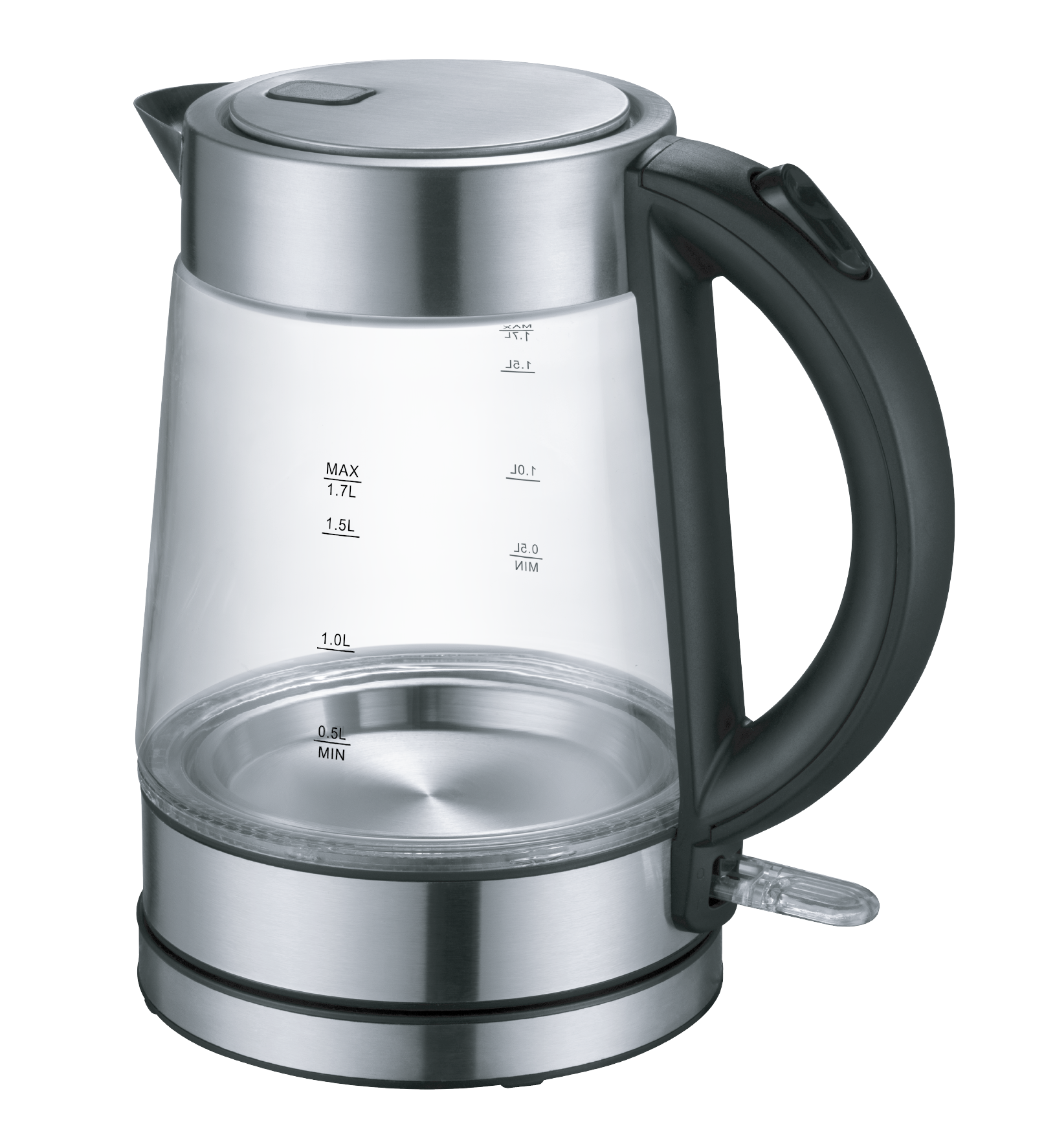 Zen 1.7L Electric Jug Kettle, 2200W Black/Steel eXtra Bahrain