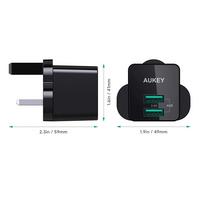 Aukey AI POWER MINI, USB-A Travel AC Wall Charger Adapter, Black