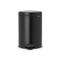 Brabantia, Pedal Bin Newicon 12 Litre with Plastic Inner Bucket, Matt Black