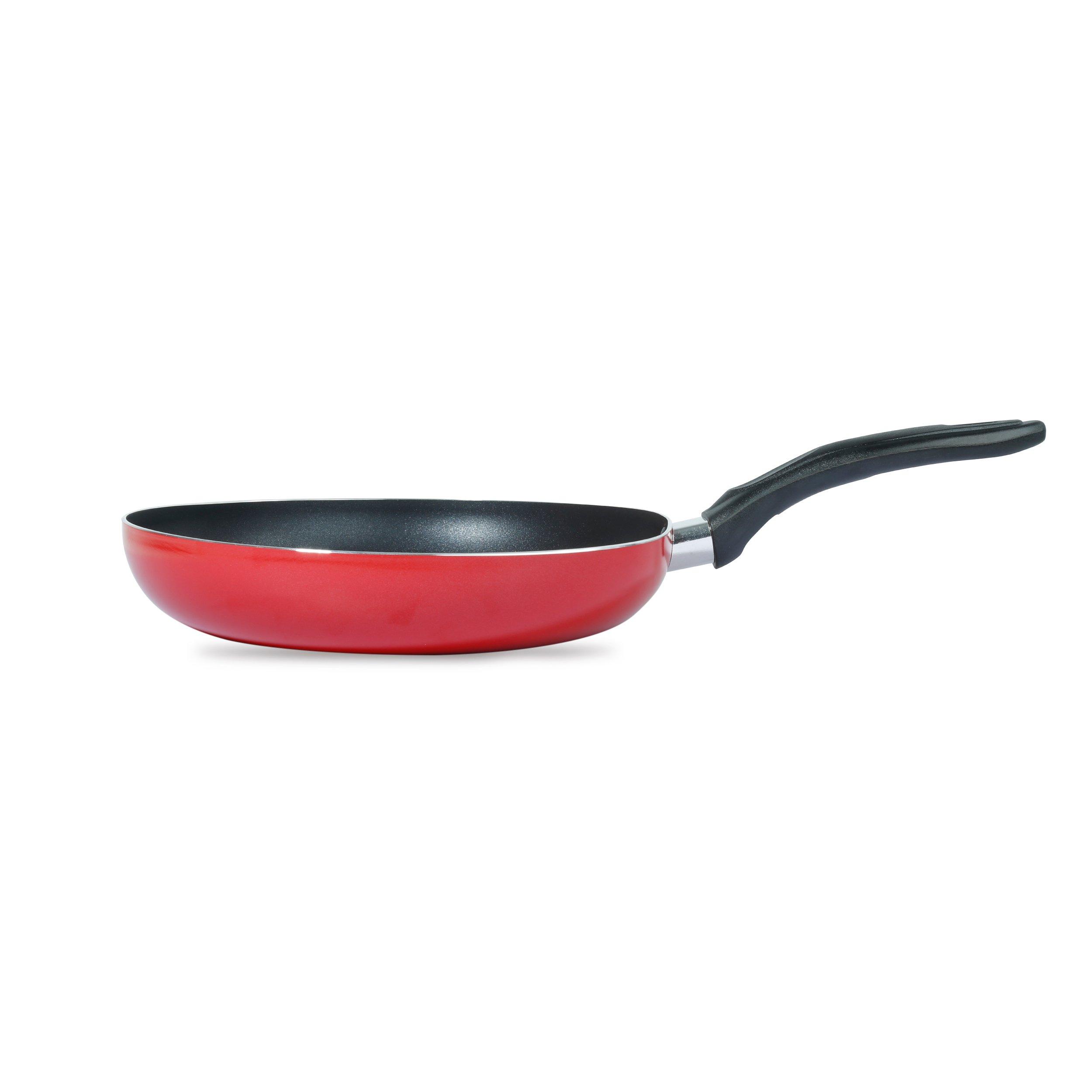 Homeway 24cm Aluminum Frying Pan Non-Stick Coated Red - eXtra Bahrain