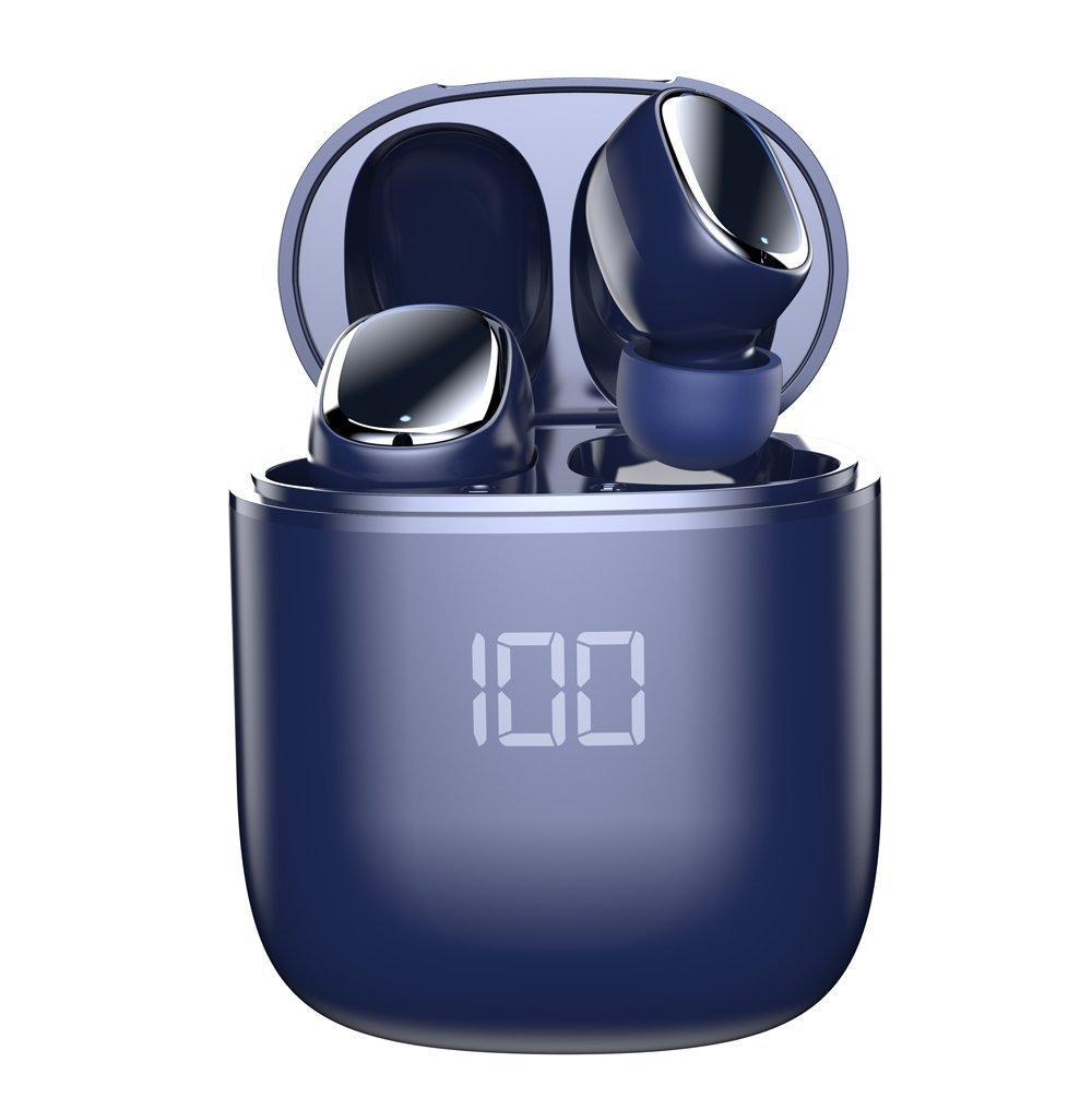 Navy blue best sale wireless earbuds