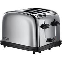 Russell Hobbs Classic Stainless Steel 4 Slice Bread Toaster