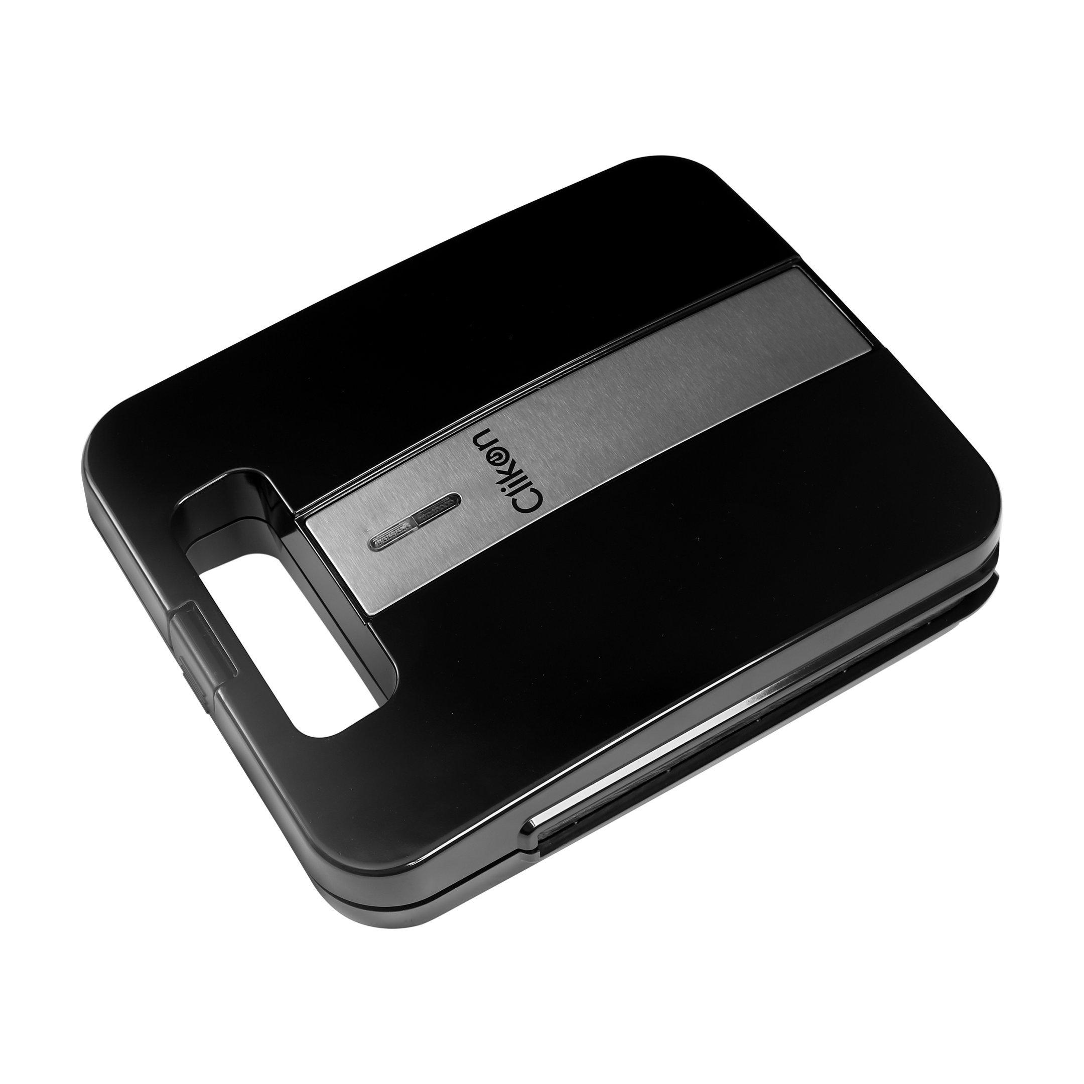 Clikon, Sandwich Maker Grill 1400W, Silver/Black. eXtra Bahrain