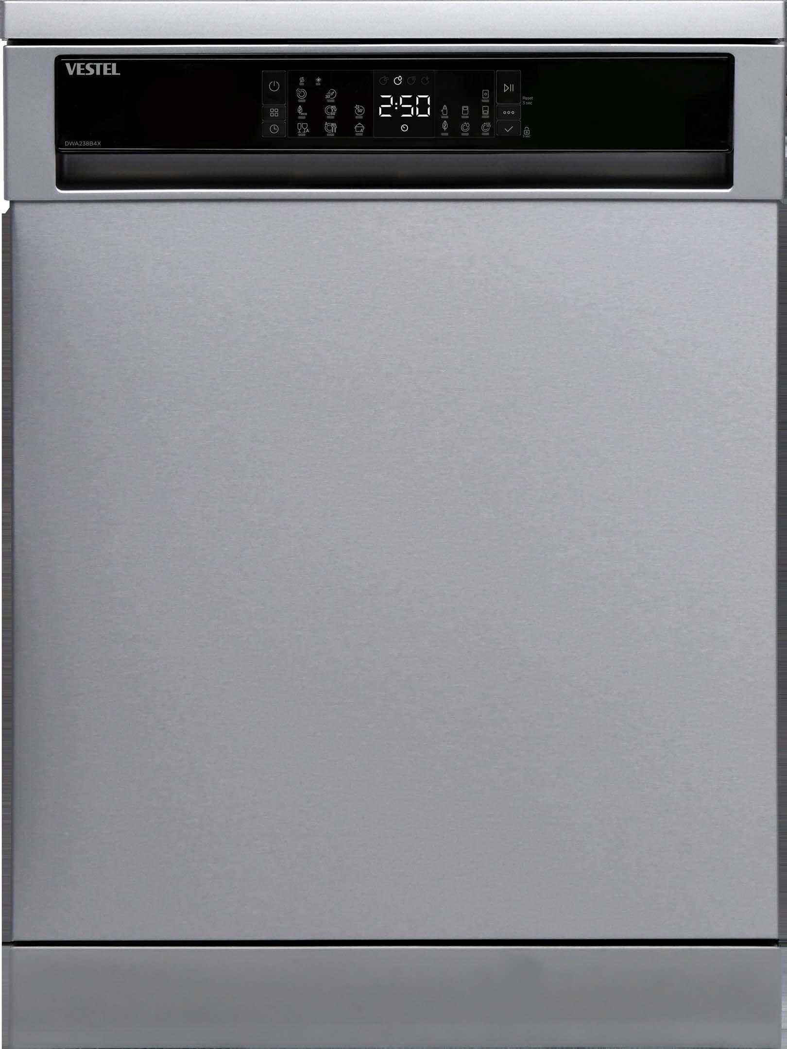Vestel 14 Plates Dishwasher 8 Pgm Silver