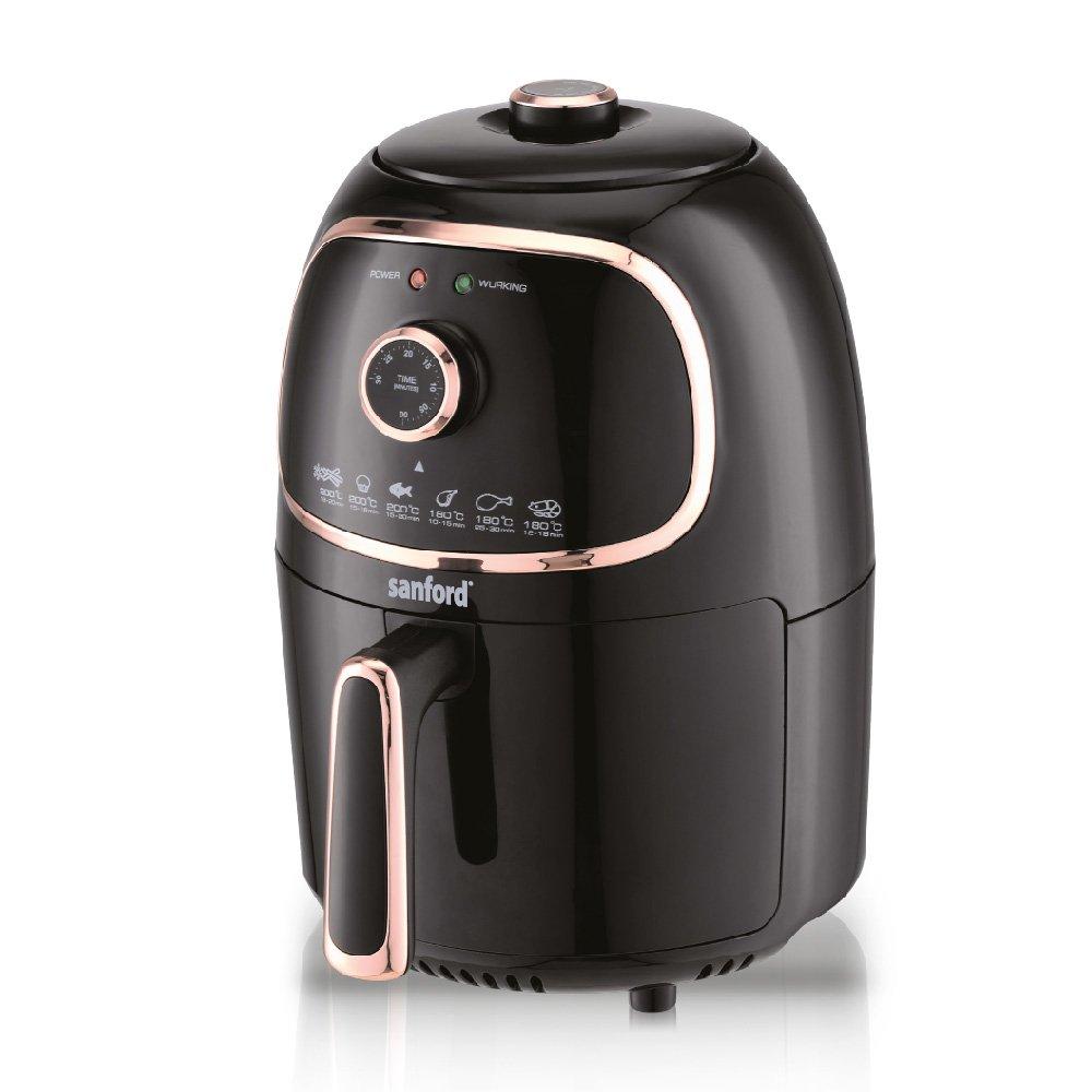 Sanford 2.5L Manual Air Fryer 1000W Gold Black eXtra Bahrain